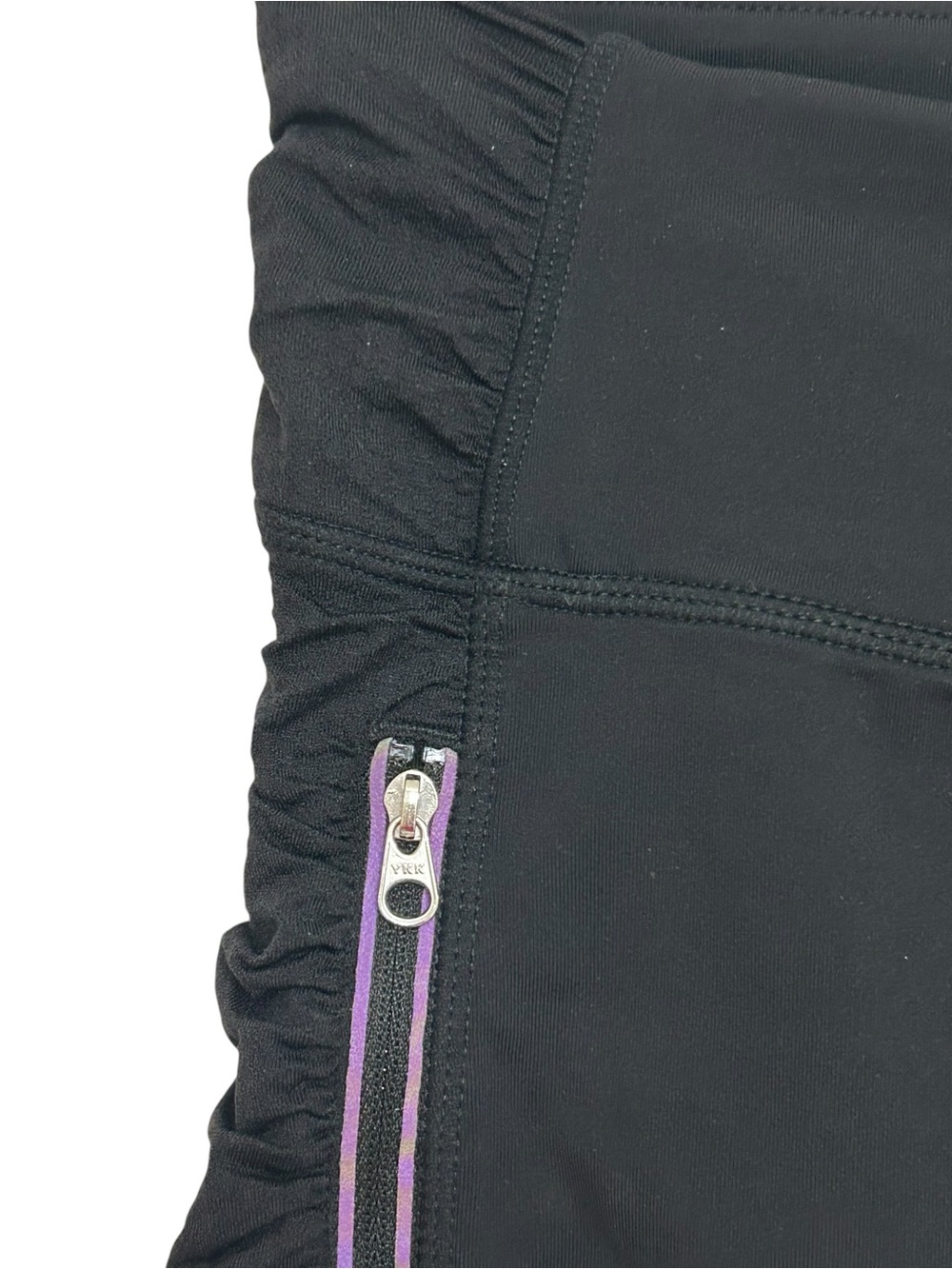 Lululemon Women's Run In The Sun Crop Leggings Black Sz 4 - Picture 4 of 5